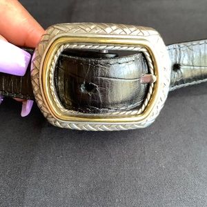 NWOT Brighton Two Way belt genuine leather black/brown